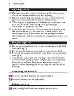 Preview for 8 page of Philips Satinelle Soft
HP6409/02 User Manual