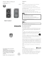 Предварительный просмотр 1 страницы Philips SB5200 User Manual