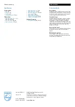 Preview for 2 page of Philips SB7S19S Specifications