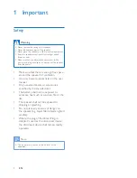 Предварительный просмотр 4 страницы Philips SB8600 User Manual