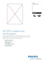 Philips SBB250D Specification Sheet preview