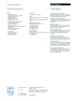 Preview for 2 page of Philips SBC-HC8540 Specifications