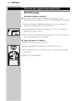 Preview for 92 page of Philips SBC HD1505U Instructions For Use Manual