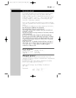 Preview for 43 page of Philips SBC LI805 Instructions For Use Manual