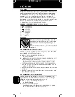 Preview for 22 page of Philips SBC RU 098 Instructions For Use Manual