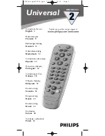 Предварительный просмотр 1 страницы Philips SBC RU 252 Instructions For Use Manual