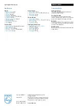 Preview for 2 page of Philips SBCHL146 Specifications