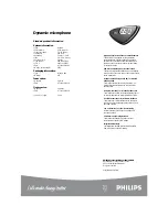 Preview for 2 page of Philips SBCMD650/00 Specifications