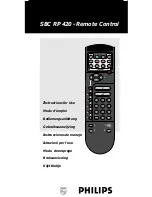 Philips SBCRP420 Instructions For Use Manual preview