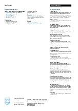 Preview for 2 page of Philips SBCSC465 Specifications