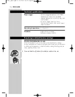 Предварительный просмотр 16 страницы Philips SBCSC486/85 Instructions For Use Manual