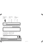 Philips SBCTT350/00 Instructions For Use Manual preview