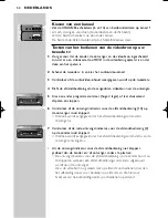 Предварительный просмотр 52 страницы Philips SBCVL1100 Instructions For Use Manual