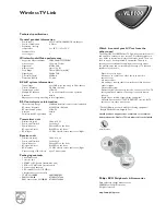 Preview for 2 page of Philips SBCVL1100 Specifications