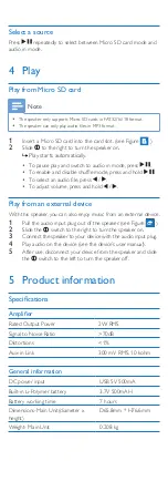 Предварительный просмотр 13 страницы Philips SBM110 User Manual