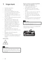 Preview for 3 page of Philips SBM120 User Manual