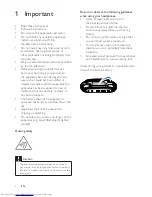 Preview for 3 page of Philips sbm130 User Manual