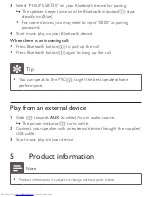 Preview for 12 page of Philips SBT30/00 User Manual