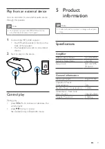 Предварительный просмотр 9 страницы Philips SBT75/12 User Manual