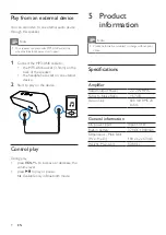 Предварительный просмотр 9 страницы Philips SBT75/85 User Manual