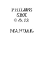 Philips SBX12 Operating Instructions Manual preview