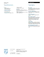 Preview for 2 page of Philips SCB4375 Specifications