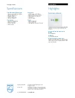 Preview for 2 page of Philips SCD 469 Specifications