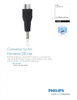 Philips SCE1001 Specification Sheet preview