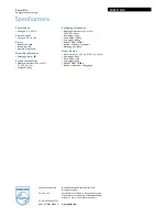 Preview for 2 page of Philips SCE2110 Specifications