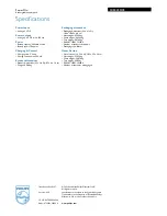 Preview for 2 page of Philips SCE4430 Specifications