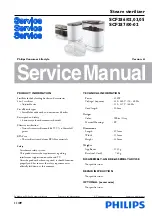 Предварительный просмотр 1 страницы Philips SCF286 Service Manual