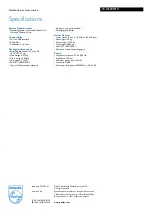 Preview for 2 page of Philips SCO3200 Specifications