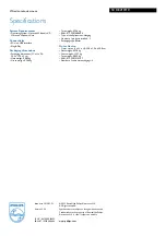 Preview for 2 page of Philips SCO3210 Specifications