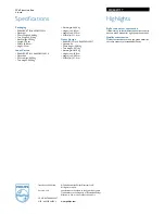 Preview for 2 page of Philips SDJ6027 Specifications