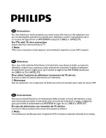 Philips SDV2210/27 Instructions preview