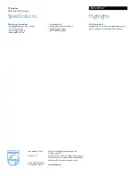 Preview for 2 page of Philips SDV4401/27 Specification Sheet