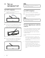 Предварительный просмотр 8 страницы Philips SDV6225T/27 User Manual