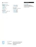 Preview for 2 page of Philips SDW5002O Specifications