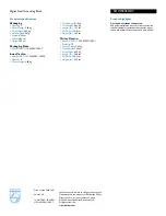 Preview for 2 page of Philips SDW5003O Specifications