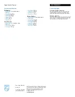 Preview for 2 page of Philips SDW5004O Specifications