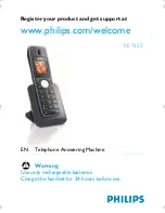 Philips SE 7450 Owner'S Manual предпросмотр