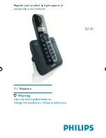 Preview for 1 page of Philips SE140 User Manual