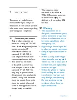 Preview for 6 page of Philips SE245 User Manual