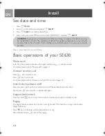 Preview for 14 page of Philips SE630 User Manual