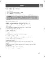 Preview for 15 page of Philips SE635 User Manual