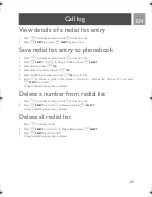 Preview for 27 page of Philips SE635 User Manual