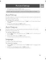 Preview for 39 page of Philips SE635 User Manual