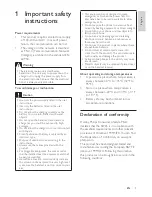 Preview for 5 page of Philips SE765 User Manual