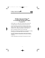 Preview for 2 page of Philips Seismic Edge User Manual