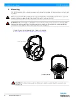 Предварительный просмотр 8 страницы Philips Selecon PL3 LED Luminaires Installation & User Manual